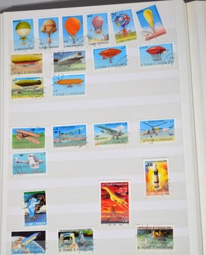 null Lot de timbres d'Afrique comprenant Mauritanie, AOF, Niger, Éthiopie, Nigeria,...