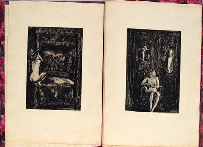 null HERVIEU (Louise), Vingt Nus., Paris, Librairie de France. In-folio. 74/100 exemplaires...