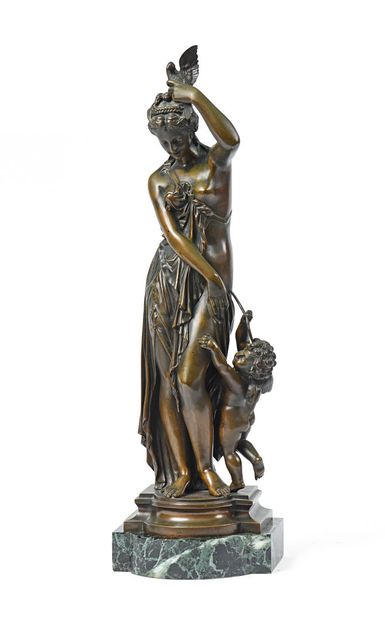 null Jean BULIO (1827-1911)


"Vénus et Cupidon"


Epreuve en bronze à patine brune...