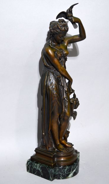 null Jean BULIO (1827-1911)


"Vénus et Cupidon"


Epreuve en bronze à patine brune...