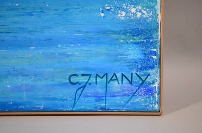 null Carole MANY (née en 1948)

"Port plaisancier"

Acrylique sur toile signée en...