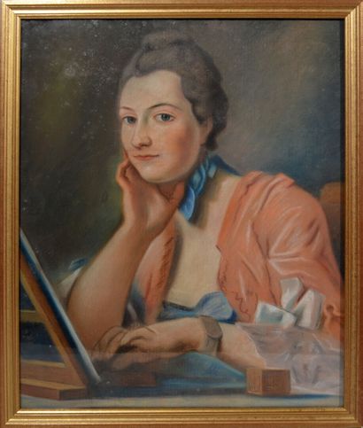 null Suiveur de Maurice QUENTIN DE LA TOUR (1704-1788)

"Portrait de Marie Fel"

Pastel...