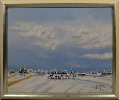 null Carole MANY (née en 1948)

"Village picard sous la neige"

Acrylique sur toile...