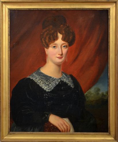 null Achille DEVERIA (1800-1857)

« Portrait de Flavie Rivoire »

Huile sur toile...