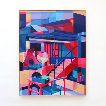 null CHUFY (né en 1994)

"Intérieur" (2021)

Acrylique sur bois

92 x 73 cm



Avec...