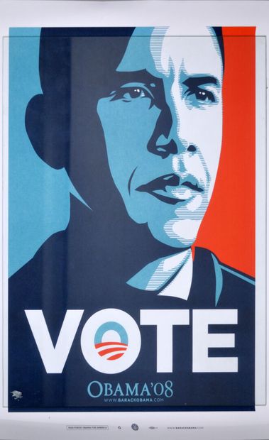 null SHEPARD FAIREY dit OBEY GIANT (né en 1970)

« VOTE »

Affiche originale pour...