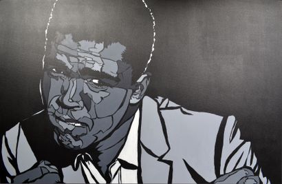 null Clément MAY (né en 1984)

"Mohamed Ali" (2017)

Acrylique sur toile monogrammée...