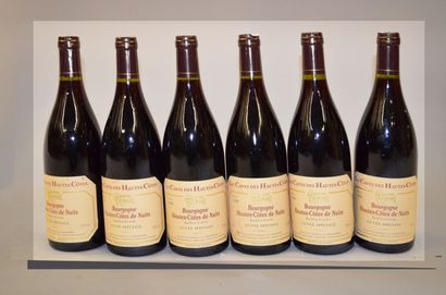6 bouteilles de HAUTES CÔTES DE NUIT Bourgogne...