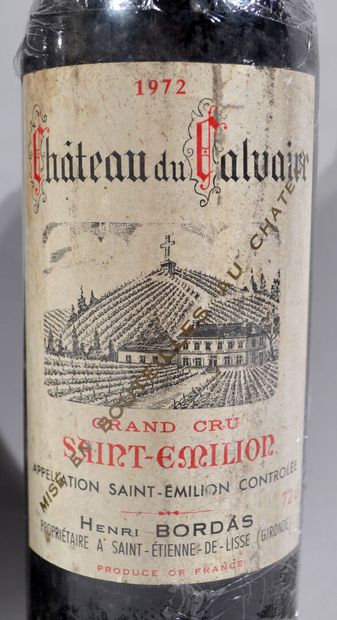 null 3 bouteilles de CHATEAU DU CALVAIRE 1972

(Bas goulot)