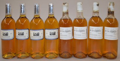 null Lot de bouteilles de muscat comprenant : 

4 bouteilles de DOMAINE DE LA CAPELLE...