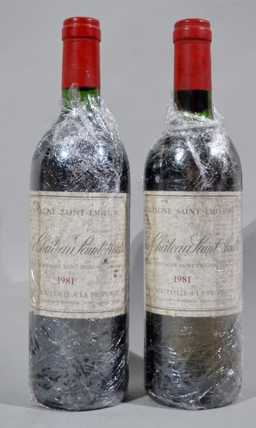 null 2 bouteilles de VIEUX CHATEAU SAINT ANDRE 1981

(bas goulot)