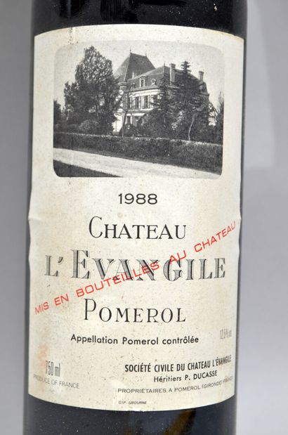 null [POMEROL]

Lot comprenant : 

- 1 bouteille de CHATEAU L'EVANGILE Héritiers...