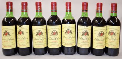 null 8 bouteilles de CHATEAU LAGARDE Fronsac AOC Denis Millepied 1982

(base goulot,...