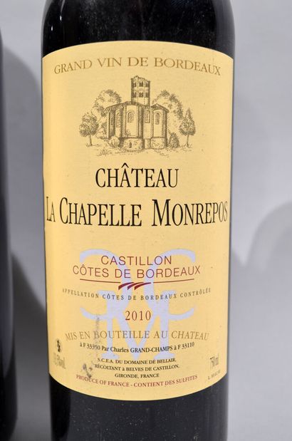 null 17 bouteilles de CHATEAU LA CHAPELLE MONREPOS Castillon Côtes de Bordeaux 2...