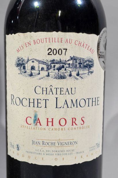 null 5 bouteilles de CHATEAU ROCHET LAMOTHE Cahors 2007