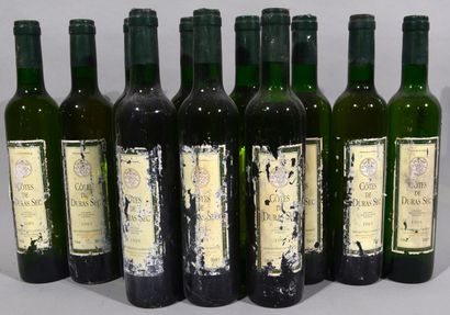 null 11 bouteilles 50 cl de COTES DE DURAS SEC par les Peyrieres Landerrouat 1995

(Étiquettes...