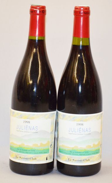 null 6 bouteilles de JULIENAS Le Savour Club Sélection Négociant 1998 

(étiquettes...