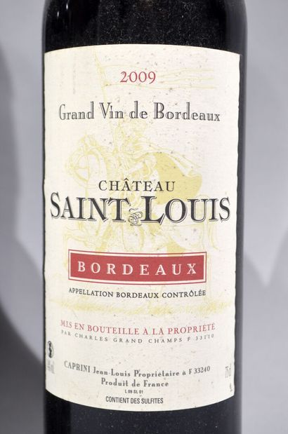 null 22 bouteilles de CHATEAU SAINT-LOUIS Bordeaux 2009