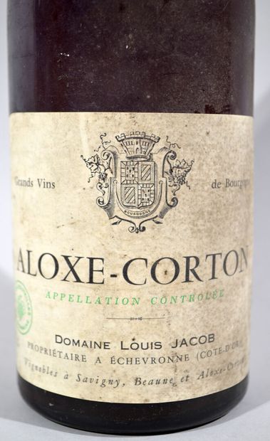 null 1 bouteille d'ALOXE CORTON Domaine Louis Jacob 1976 

(Niveau -4.5 cm)