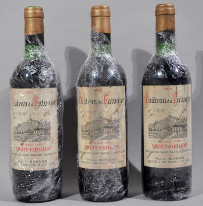 null 3 bouteilles de CHATEAU DU CALVAIRE 1972

(Bas goulot)