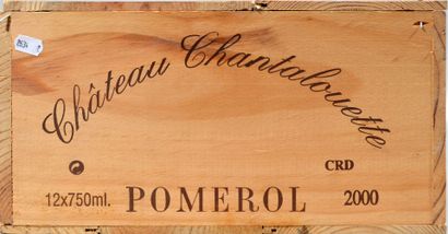 null 12 bouteilles de CHATEAU CHANTALOUETTE Pomerol Les Héritiers A. De Laage 2000

En...