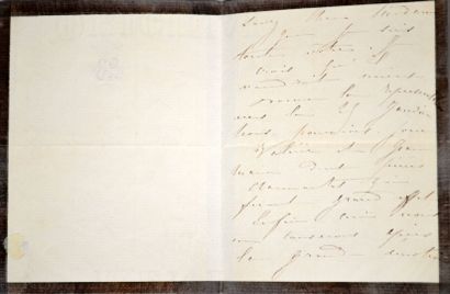 null BERNHARDT (Sarah) - 1844-1923 - Lettre autographe signée adressée à Madame POCHET...