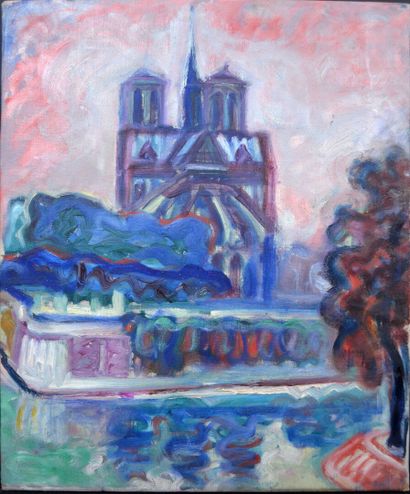 null École CONTEMPORAINE

"Vue sur Notre-Dame de Paris"

Huile sur toile

55 x 46...