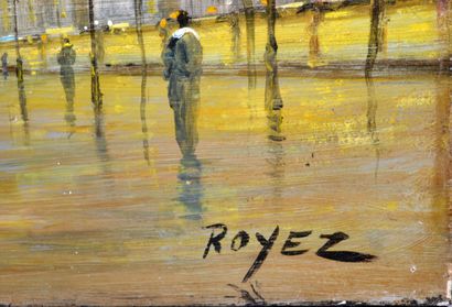 null ROYEZ (XXe)

"Boulevard parisien sous la pluie"

Huile sur panneau signée en...