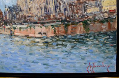 null Guy LEGENDRE (né en 1946) 

"Paris Notre Dame"

Huile sur toile signée en bas...