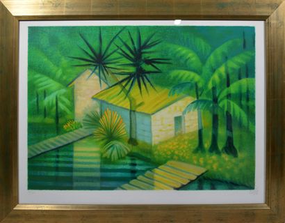 null Louis TOFFOLI (1907-1999)

"Maison tropicale"

Lithographie signée en bas à...