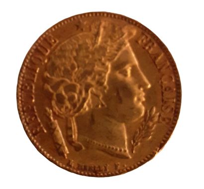 null 1 pièce de 20 Francs en or République Française A 1851



Vendu sur désignation,...