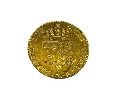 null LOUIS XVI 1774-1793

Double-louis d'or au buste nu 1786 D = Lyon (15,2 g)

A/...
