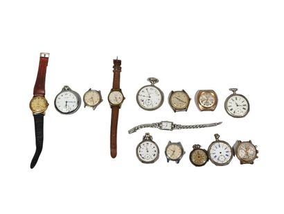 Lot de montres comprenant quatre montres...