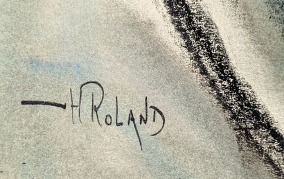null Henry ROLAND (1919-2000)
"Femme nue"
Technique mixte sur papier signée en bas...