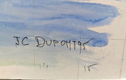 null Jean-Claude DUPONT (XXe)
"Port de Bayonne"
Aquarelle sur papier signée en bas...