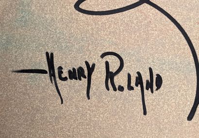 null Henry ROLAND (1919-2000)
"Clown"
Feutre, gouache sur papier signée en bas à...
