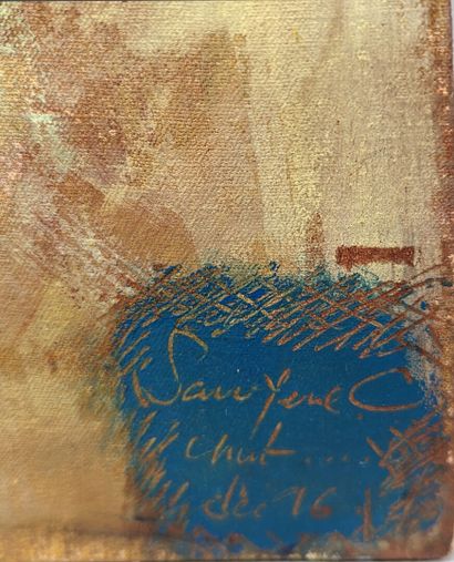 null Sam YENEC (XXe)
"Chut"
Acrylique sur toile signée en bas à droite, datée, titrée
92...