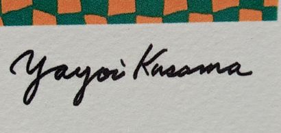 null Yayoi KUSAMA (D'après)
"Night (1989)"
Reproduction en couleur, signée dans la...