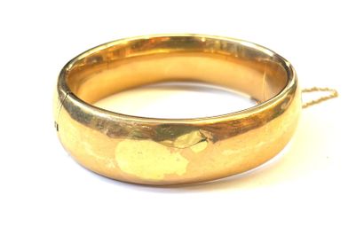 18 K (750/oo) yellow gold Jonc rigid bracelet...