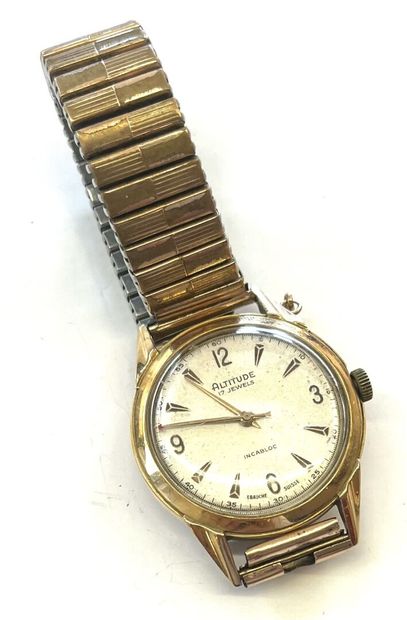 ALTITUDE - Men's wristwatch with 18K (750/oo)...