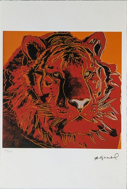 null Andy WARHOL (1928-1987) (d'après)
"« Tiger » 72/100
Lithographie sur papier...
