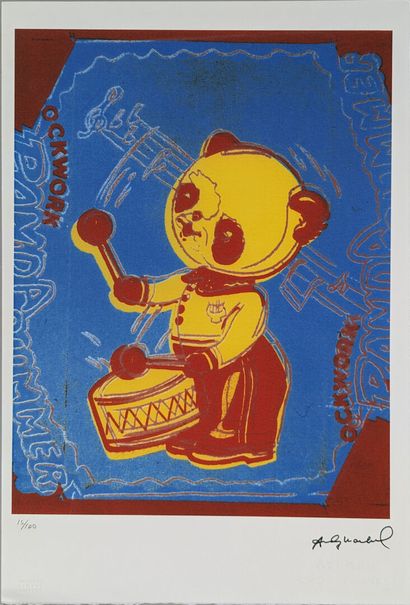null Andy WARHOL (1928-1987) (d'après)
« Panda » 
Lithographie sur papier d'art de...
