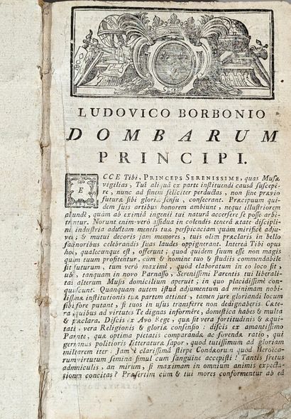 null BOUDOT (Jean). 
Dictionnaire latin-français (Ludovico Borbonio. Dombarum principi)
(1763...