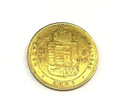 null 1 pièce de 20 Francs or Hongrie Ferenc József 1883