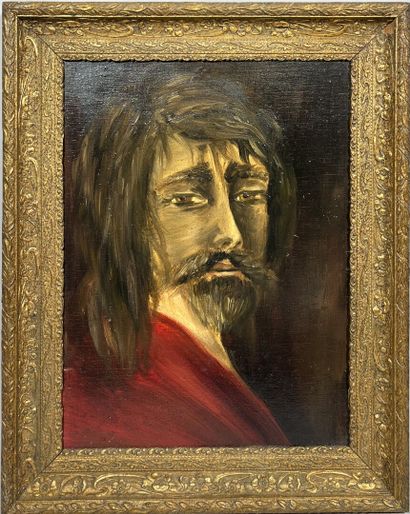 null École du XXe siècle
"Portrait d'homme"
Huile sur panneau
40 x 30 cm