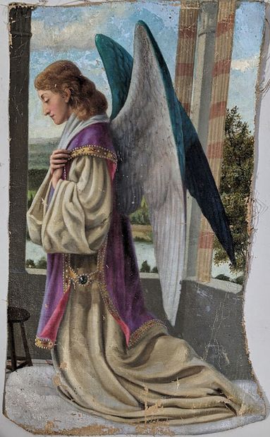 null Ecole anglaise du XIXe siècle
«Saint Gabriel archange»
Huile sur toile
36 x...