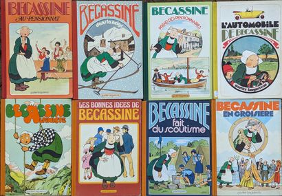 null BECASSINE - Collection de 16 volumes de bandes dessinées éditées par GAUTIER...