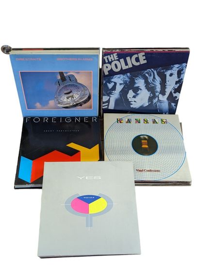 null Lot de 36 disques vinyles 33 tours dont: Deep Purple (x 3), Led Zeppelin (x...