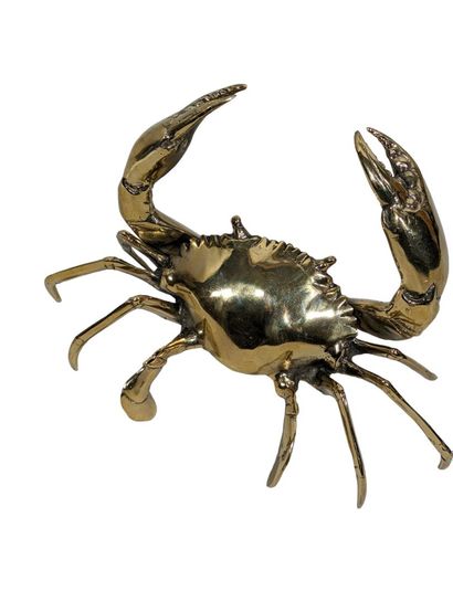 null École MODERNE
"Crabe"
Épreuve en bronze doré.
15 x 23 cm