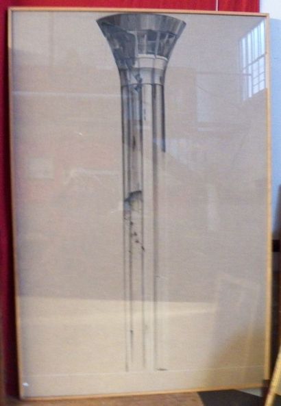 null Véronique BIGO "Tour" Toile signée en bas vers le milieu - 194 x 129 cm
